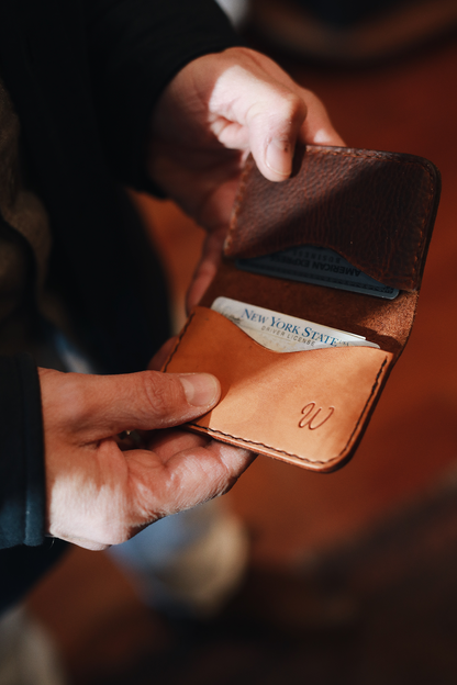 Hand Stitched Folding Wallet